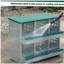 Boîte de nidification à 6 compartiments pour poules pondeuses, boîtes de poules roulantes, vert