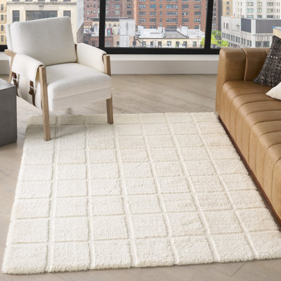 Tapis d'intérieur moderne ivoire DKNY West End Ave