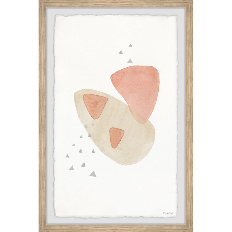 Uneven Triangles - Single Picture Frame Painting, 45 cm H x 38 cm W x 3.81cm D