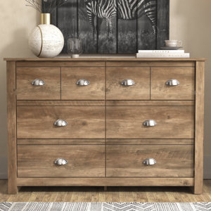 Bhure 6 Drawer 46.45'' W Double Dresser