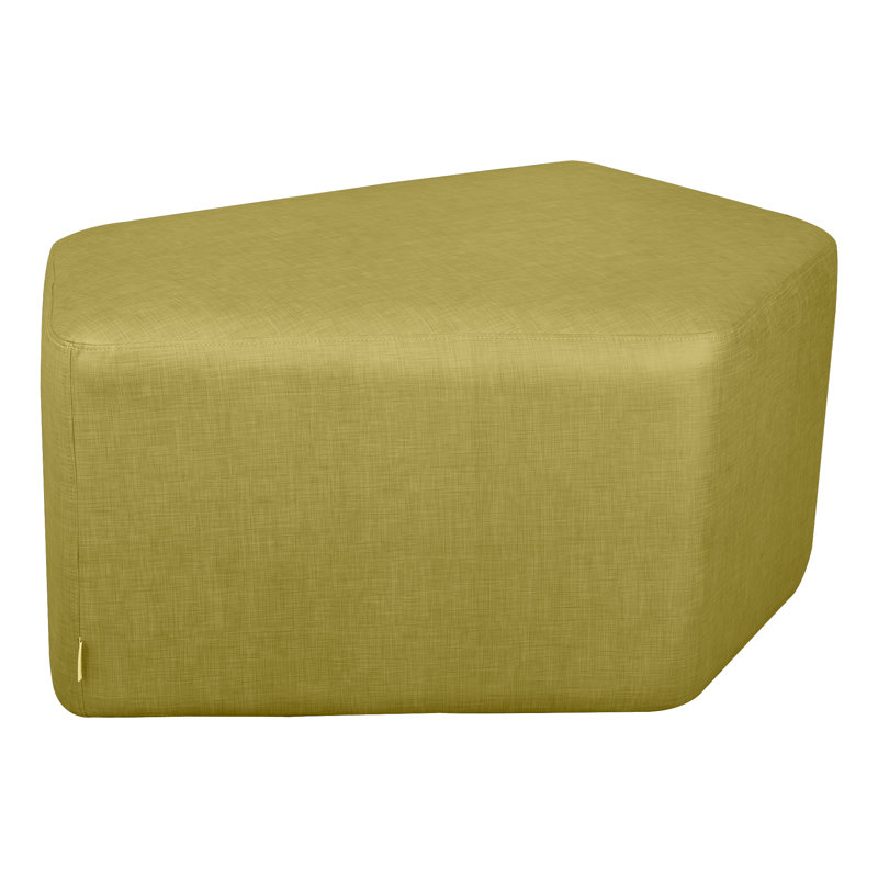 Tabouret Communedi Structuré de Learniture, H 20 po x l 39 po x P 28 po, Oui, Vert hachuré
