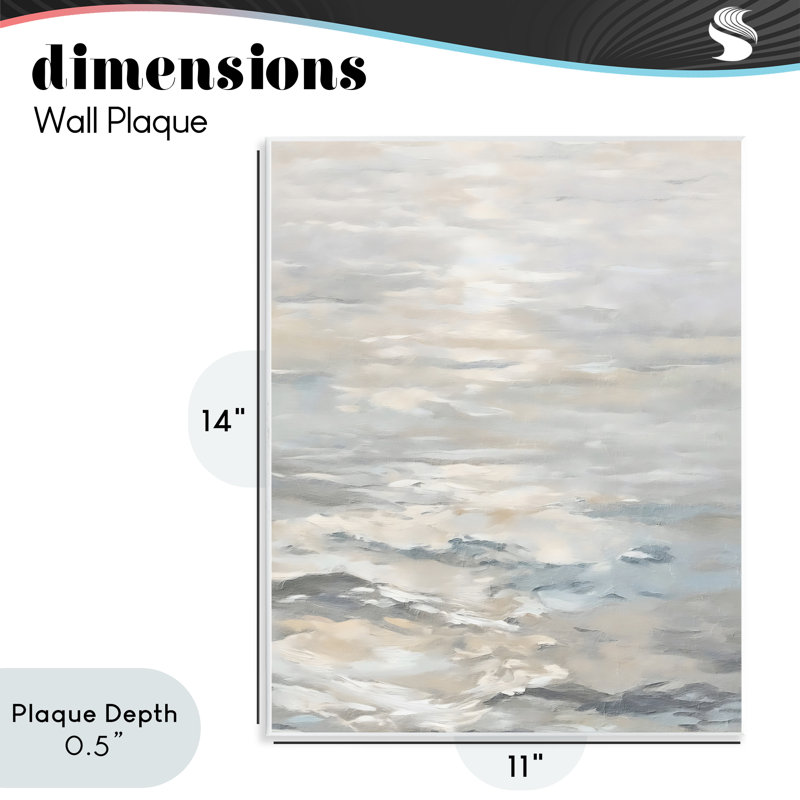 Plaque murale Shallow Reflections Morning Light, design par Riley B