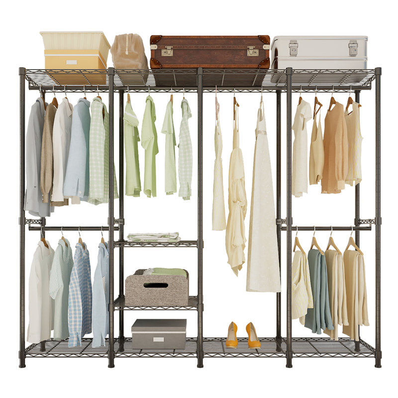 Artemis 75.6'' W Metal Clothes Rack