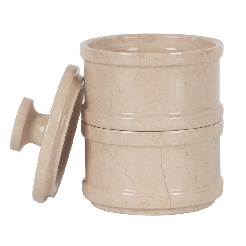 Handmade Marble Dual Salt Cellar