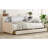 Storage Upholstered Platform Bed Twin Size Velvet Beige Finish With Multi-Compartment Storage For Teen And Guest Bedrooms-2056361519