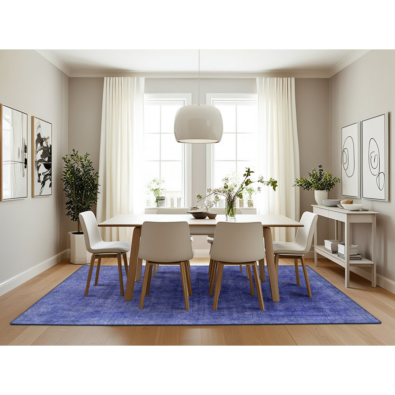 Wool Abstract Indoor Rug, Rectangle 7' x 10'