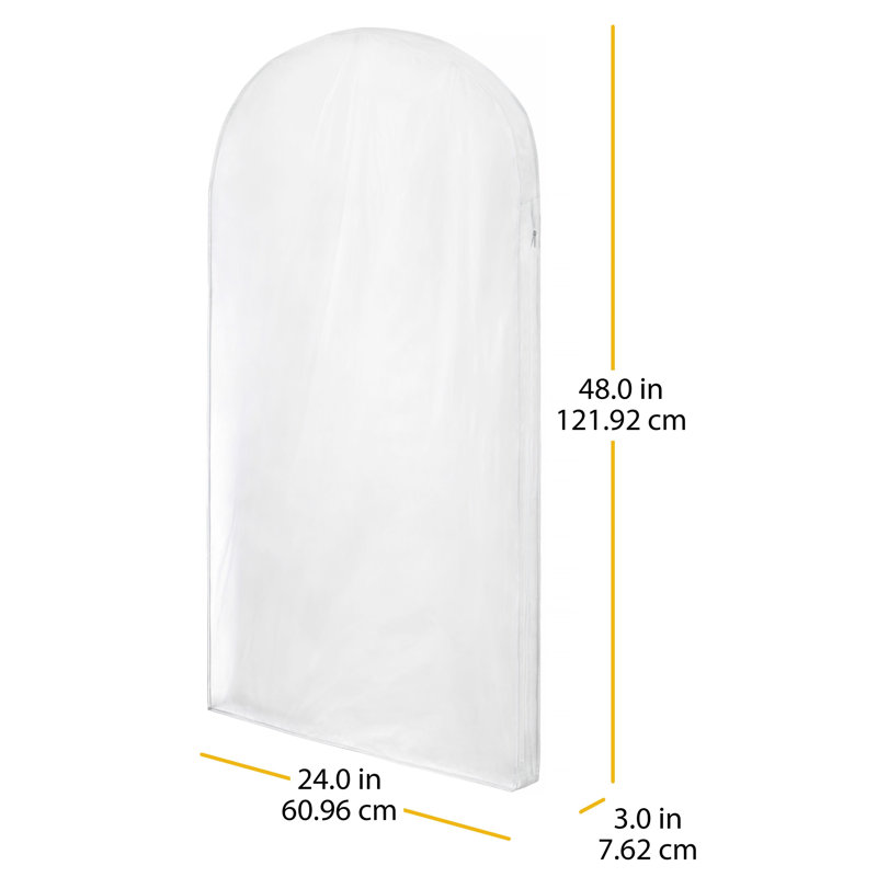 Whitmor Zippered Protective Dress Bag - Clear