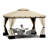 10 pi. L 12 pi. D Pavillon de jardin en acier