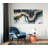 Abstract Geode Wall Art Print or Canvas Gold And Blue Marble Shape-99377937-99377938