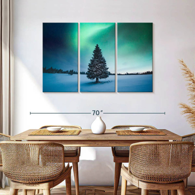 Harnek Winter Pine Tree, 36" H x 57" W