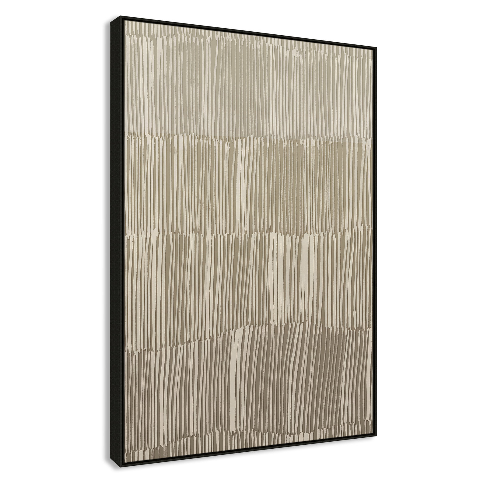 Linear Calm II Print by , 61.5" H x 41.5" W, Espresso Floater