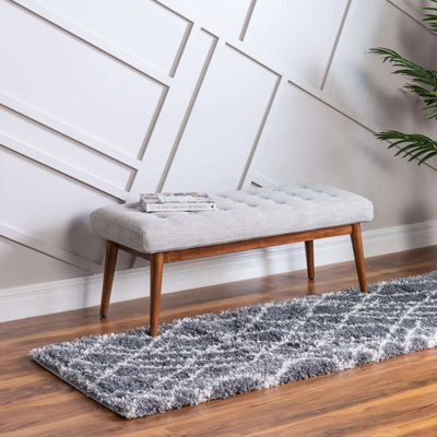Tapis géométrique gris
