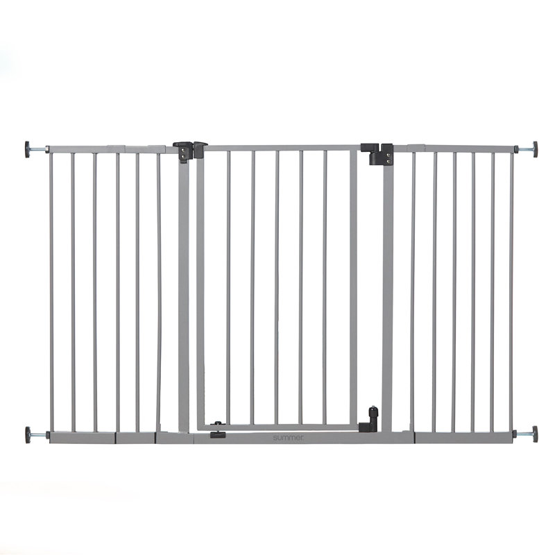 Estefano Metal Adjustable Pressure Mounted Pet Gate With Door
