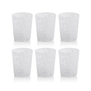 sea glass green frosted glass footed tumblers, big chunky modern drinking  glasses