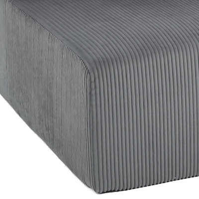 Osterhus Upholstered Corduroy Ottoman