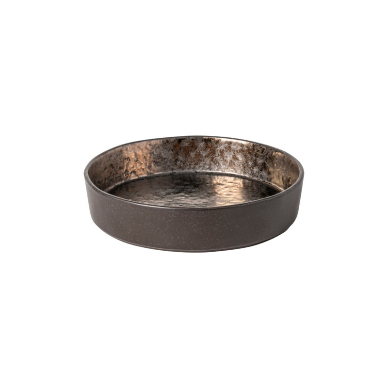 Lagoa Fine Stoneware Pasta Bowl, Metal