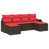 Structure brune / coussin rouge est en rupture de stock sélectionné