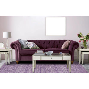 Highland Dunes Mattison Handwoven Purple/White Rug & Reviews | Wayfair