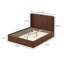 Grand lit plateforme, aucun sommier requis-1423462738