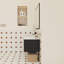 Meuble-lavabo mural 36 po avec lavabo en céramique et tablette ouverte 36 po-129865377