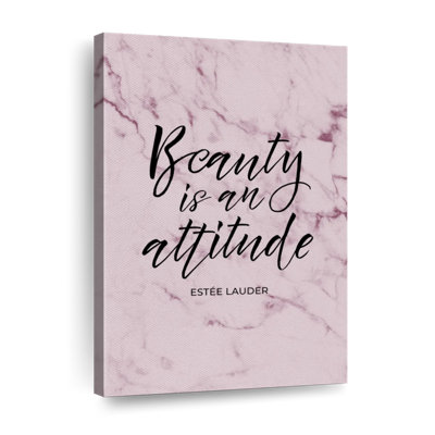 La beauté est une citation d'attitude