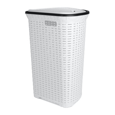 Jaliyah Plastic Laundry Hamper with Handles