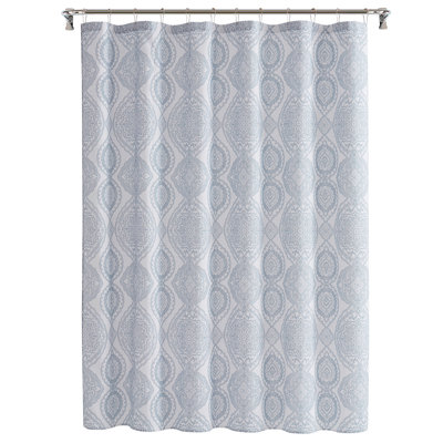 Rideau de douche en tissu damassé Carter, 72 po x 72 po