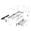 Lit simple ajustable beige avec 2 tiroirs de rangement, rembourré pour la chambre à coucher, conception moderne, confortable, lit en velours convertible en eucalyptus et de construction, structure douce et renforcée
