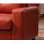 Fauteuil club rouge Worthen en similicuir-1862789402