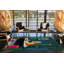 Tapis décoratif multicolore à motif de baignoire, de tigre et de cerf-110017089