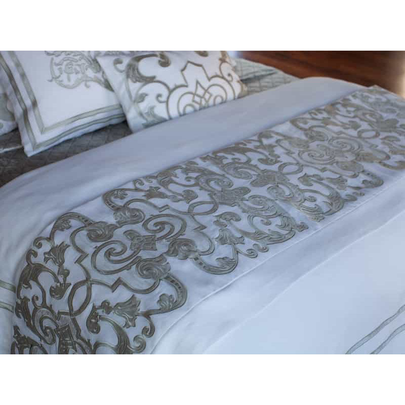 Mozart Throw Blanket, Ice Silver, 24" x 98"