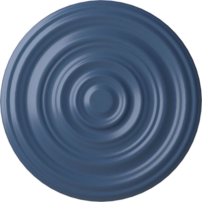 Endurathane Carton Smooth Ceiling Medallion, 29 1/8"OD x 1 1/2"P (Fits Canopies up to 9 1/8"), Hand-Painted Americana Finish