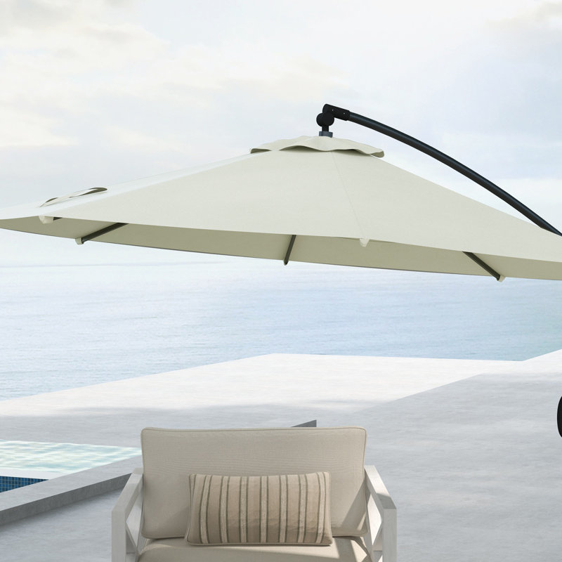 Sherell 293cm Cantilever Parasol, Cream