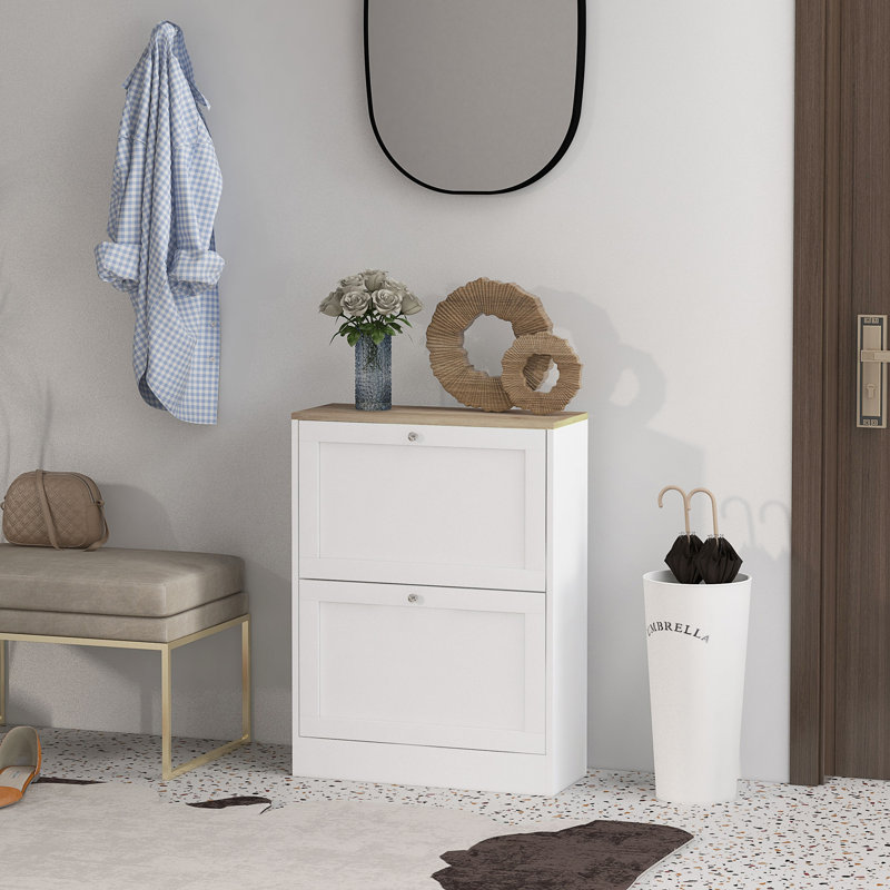 Meuble à chaussures mince pour vestibule HOMcom