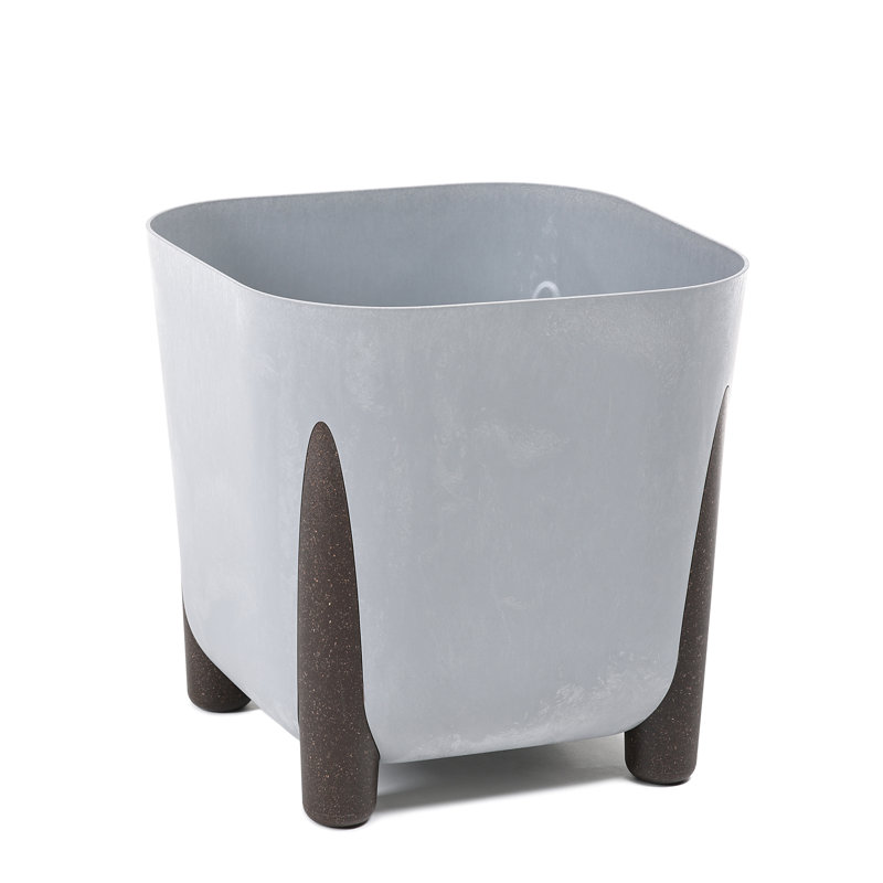 Suzelle Pot Planter, 32.2cm H x 36cm W x 36cm D, Black