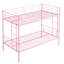 Lit superposé en métal rose simple au-dessus de la chambre à coucher - solution d'efficacité énergétique moderne pour la chambre à coucher, cadre pour une utilisation à long terme, espace de repos silencieux et silencieux, grande capacité de charge, accès sûr aux escaliers, assemblage facile avec-2029536619-2029536621