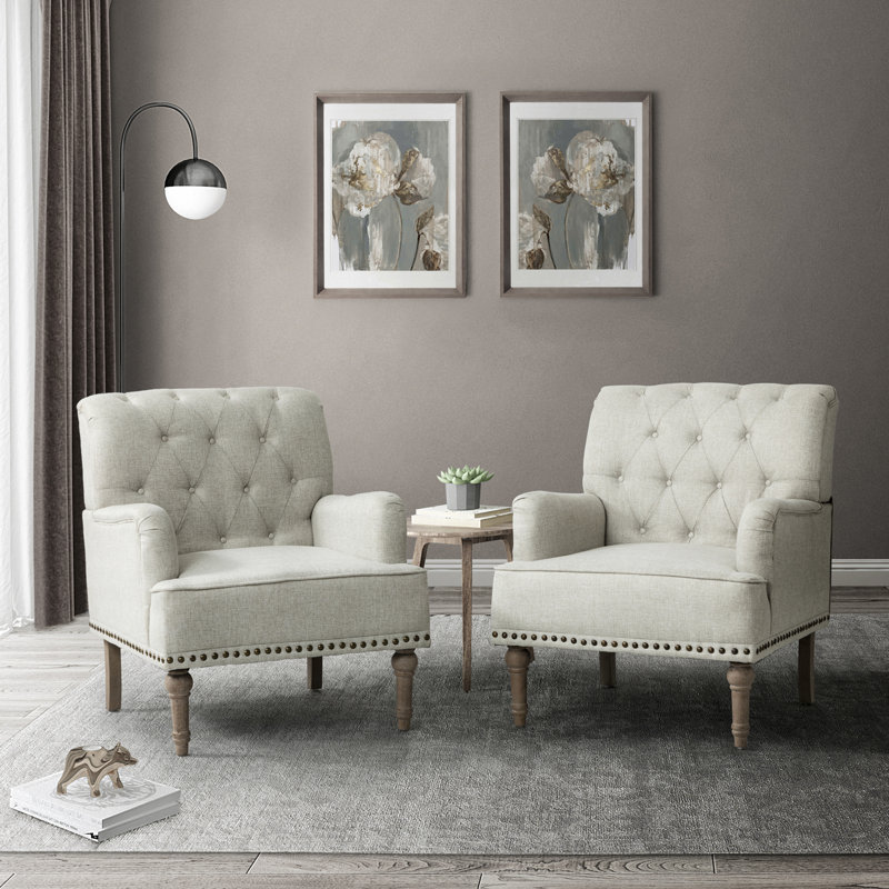 Fauteuil Wilkey, Polyester blanc