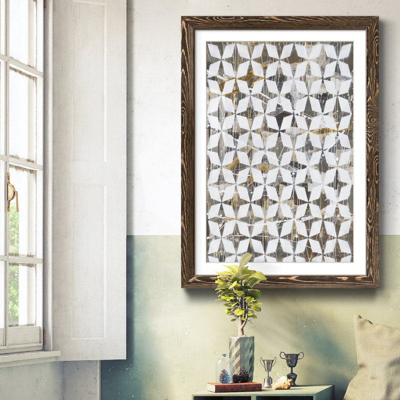 Amour moderne - Reproduction de cadre photo sur papier, H 31,5 po x l 23,5 po x P 1,5 po, Papier noyer