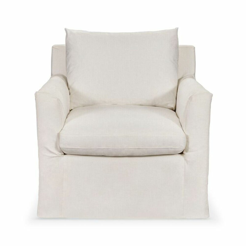 Cassiano Swivel Armchair, Dawn Flax