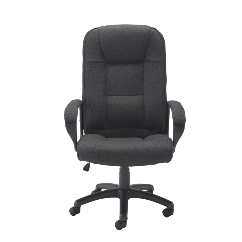 Microfiber / Microsuede Executive Chair, Charcoal