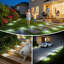 Éclairage solaire au sol pour l'extérieur, sentier à énergie solaire Ip67 imperméable et anti-éblouissant, éclairage solaire pour le jardin, éclairage de paysage pour la terrasse du patio