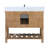 Pelaghia 42 " W Freestanding Standard Free Standing 1 Single Vanity Bathroom Vanity With Marble Top-57367855