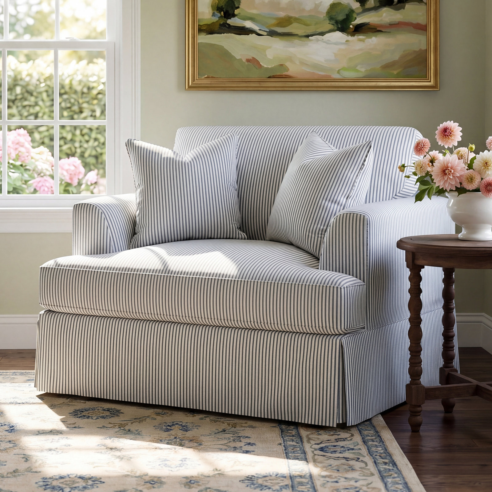 Lucia Armchair - Custom Upholstery by Wayfair™, Bayou Flame Canvas