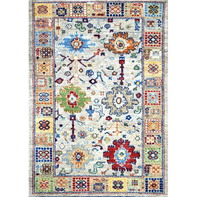 Transitional Hand Knotted Wool Oriental Area Rug