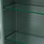 Armoire murale 3 portes en verre - foncé. Améliorez votre espace de vie. Rangement polyvalent. Solide et stable. Facile à installer. Fonctionnel et attrayant. Pour la cuisine, la salle de bain. 35,07 po de profondeur, 8,01 po-121047857