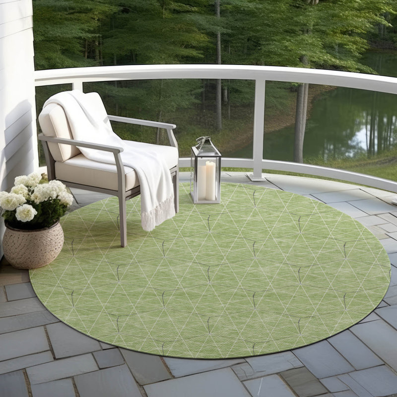 Tapis vert intérieur / extérieur Alina , 8 pi x 8 pi