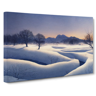 Winter Mountain Landscape Vol.3 - Wrapped Canvas