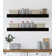 Emerald Lee 2 Piece Oak Floating Shelf