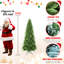 Arbre de Noël 9 pi avec profil mince, 2152 branches Pe +, conception à charnières pour installation rapide et sans tracas - Petit support en métal