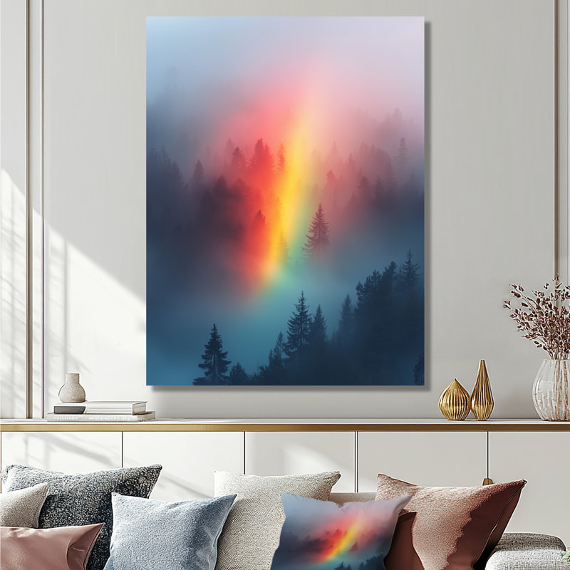 Glender - paysages, art mural sur toile, H 32 po x l 16 po, Toile tendue, Ne s'applique pas